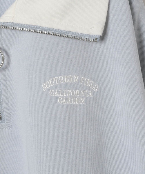 GLOBAL WORK（グローバルワーク）の「ヘビロッTEEハーフZIP長袖/589258（Tシャツ/カットソー・キッズ・ブラック/ブルー系その他/ライトグレー・140cm/150cm/160cm/130cm）」の14枚目の写真