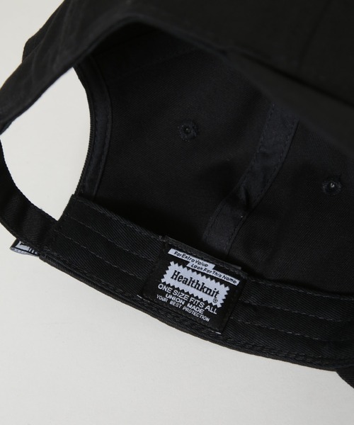 Healthknit(ヘルスニット)の「Healthknit/別注 ツイルペナント刺繍キャップ(キャップ・メンズ・ブラック/ネイビー・FREE)」の10枚目の写真