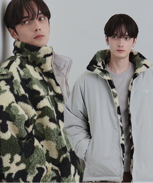 tk.TAKEO KIKUCHI（ティーケータケオキクチ）の「【WEB限定】リバーシブルボアブルゾン（ブルゾン・メンズ・オフホワイト/チャコールグレー/ブラック・01/02/03）」の7枚目の写真