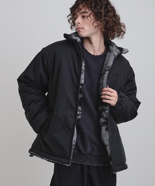 tk.TAKEO KIKUCHI（ティーケータケオキクチ）の「【WEB限定】リバーシブルボアブルゾン（ブルゾン・メンズ・オフホワイト/チャコールグレー/ブラック・01/02/03）」の12枚目の写真