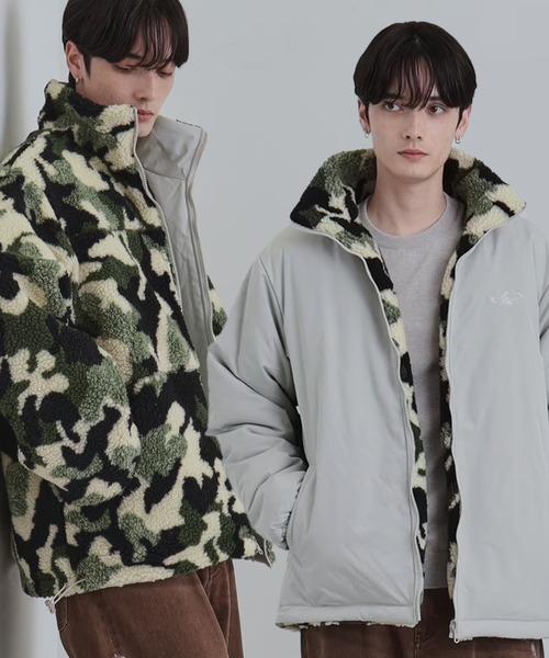 tk.TAKEO KIKUCHI（ティーケータケオキクチ）の「【WEB限定】リバーシブルボアブルゾン（ブルゾン・メンズ・オフホワイト/チャコールグレー/ブラック・01/02/03）」の20枚目の写真