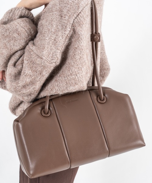 ADD CULUMN(アドカラム)の「【ADD CULUMN/アドカラム】ボストントートバッグ PUFF CLASP BOSTON M(ショルダーバッグ・レディース・アイボリー/ブラウン/ブラック・FREE)」の21枚目の写真