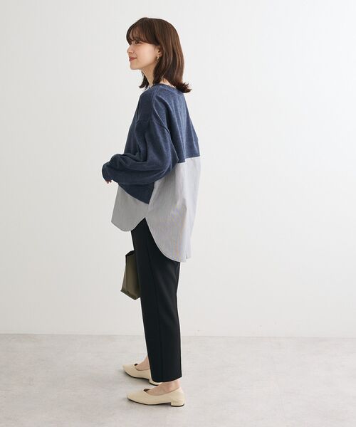 Green　Parks（グリーンパークス）の「カットコーデュロイドッキングプルオーバー（Tシャツ/カットソー・レディース・グリーン系その他3/ホワイト系その他2/グレー/ネイビー・FREE）」の20枚目の写真