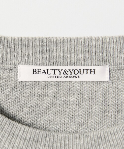 BEAUTY&YOUTH UNITED ARROWS（ビューティーアンドユースユナイテッドアローズ）の「ロゴクルーネック ニットプルオーバー ウォッシャブル（ニット/セーター・レディース・グレー系/ネイビー/オフホワイト・FREE）」の21枚目の写真