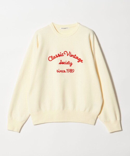 セール】ロゴクルーネック ニットプルオーバー ウォッシャブル（ニット