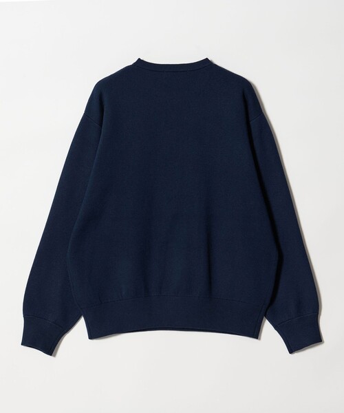 BEAUTY&YOUTH　ロゴ クルーネック ニットプルオーバー ロゴクルーネック ニットプルオーバー ウォッシャブル（ニット
