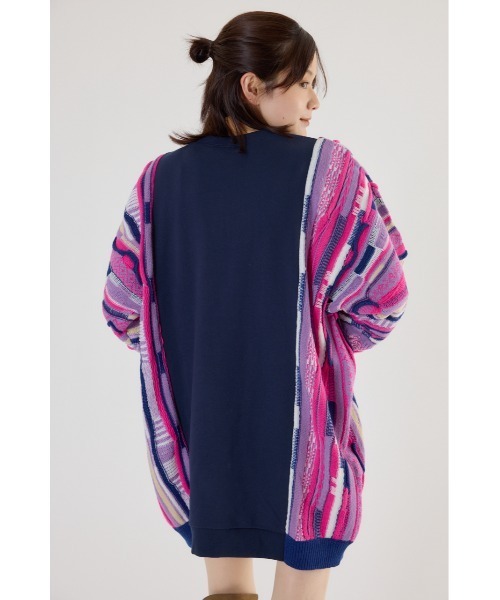 RODEO CROWNS WIDE BOWL（ロデオクラウンズワイドボウル）の「3D マルチカラーニットドッキングチュニック（チュニック・レディース・ベージュ系その他/ブラック系その他/ブルー系その他3/ブルー系その他2・FREE）」の17枚目の写真