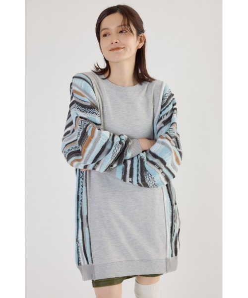 RODEO CROWNS WIDE BOWL（ロデオクラウンズワイドボウル）の「3D マルチカラーニットドッキングチュニック（チュニック・レディース・ベージュ系その他/ブラック系その他/ブルー系その他3/ブルー系その他2・FREE）」の20枚目の写真