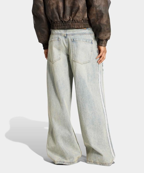 セール】ADIDAS ORIGINALSルーズデニムディストレストパンツ