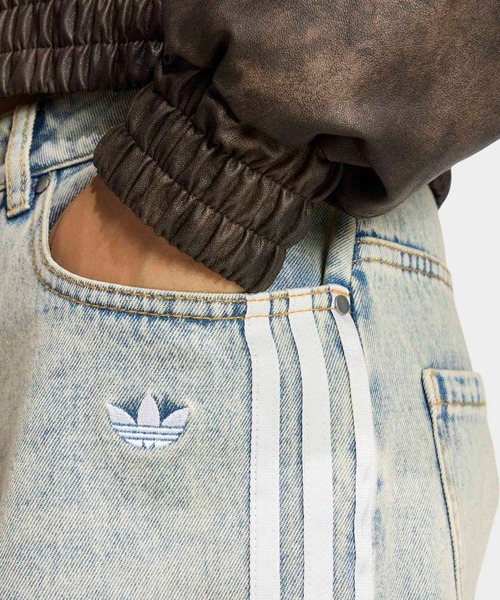 セール】ADIDAS ORIGINALSルーズデニムディストレストパンツ