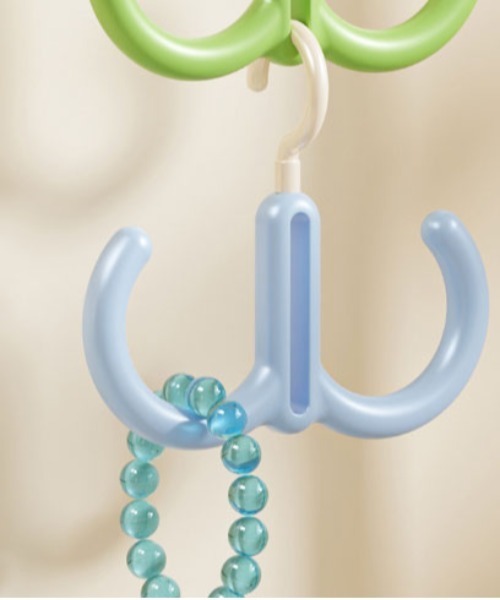 Jelly moo(ジェリームー)の「【 Jelly moo / ジェリームー 】 自由に組み合わせ! カラー 連結 おしゃれフック(収納グッズ・レディース・ブルー/イエロー/ホワイト/グリーン・FREE)」の3枚目の写真