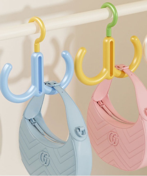 Jelly moo(ジェリームー)の「【 Jelly moo / ジェリームー 】 自由に組み合わせ! カラー 連結 おしゃれフック(収納グッズ・レディース・ブルー/イエロー/ホワイト/グリーン・FREE)」の7枚目の写真