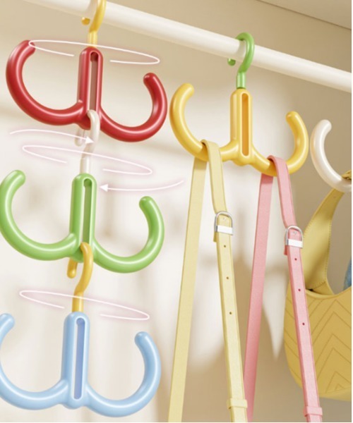 Jelly moo(ジェリームー)の「【 Jelly moo / ジェリームー 】 自由に組み合わせ! カラー 連結 おしゃれフック(収納グッズ・レディース・ブルー/イエロー/ホワイト/グリーン・FREE)」の8枚目の写真