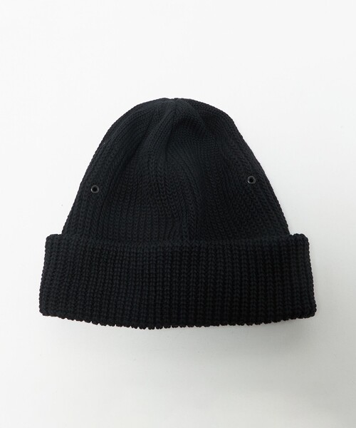 CPH（シーピーエイチ）の「【別注】＜CPH＞GLR コットン カフ ニットキャップ（ニットキャップ/ビーニー・メンズ・ブラック・FREE）」の2枚目の写真