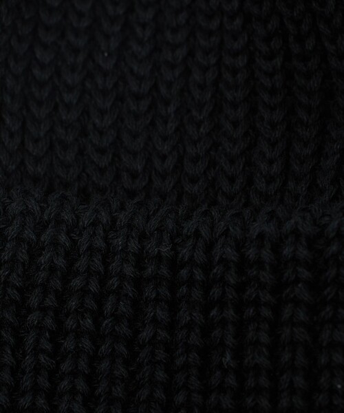 CPH（シーピーエイチ）の「【別注】＜CPH＞GLR コットン カフ ニットキャップ（ニットキャップ/ビーニー・メンズ・ブラック・FREE）」の6枚目の写真