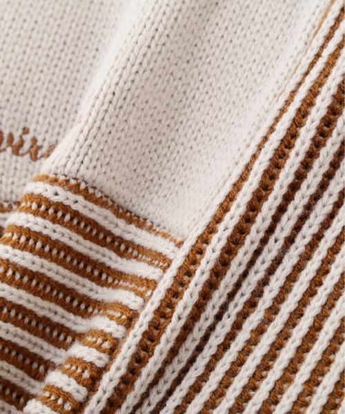 AVIREX(アヴィレックス)の「《直営店限定》MELANGE SWITCHING KINT PULLOVER/メランジニット(ニット/セーター・レディース・アイボリー/チャコールグレー/ブルー・F)」の19枚目の写真