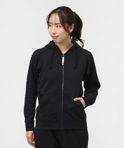 THE NORTH FACE(ザノースフェイス)の「ザ ノース フェイス THE NORTH FACE Rearview Full Zip Hoodie_リアビューフルジップフーディ(スウェット・レディース・ブルー/ブラック×ブラック/オフホワイト・M/L/XL)」の3枚目の写真