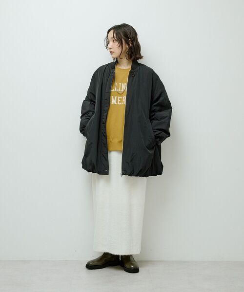 Green Parks(グリーンパークス)の「楽ちんシャギーIラインスカート(スカート・レディース・ブラウン/ブラック/アイボリー・FREE)」の10枚目の写真