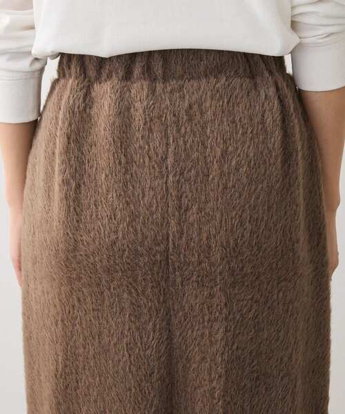 Green Parks(グリーンパークス)の「楽ちんシャギーIラインスカート(スカート・レディース・ブラウン/ブラック/アイボリー・FREE)」の18枚目の写真