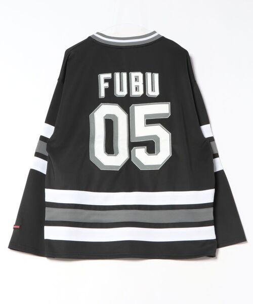 FUBU( フブ)の「【FUBU/フブ】Hockey Shirts(シャツ/ブラウス・メンズ・ホワイト/ブラック/ブルー・M/L/XL/XXL)」の4枚目の写真