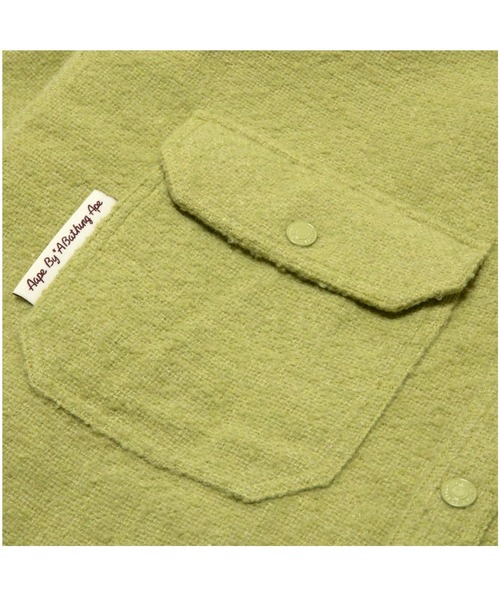 AAPE BY A BATHING APE（エーエイプバイアベイシングエイプ）の「AAPE MAIN LONG SLEEVE SHIRT（シャツ/ブラウス・メンズ・ブラック/ライトグリーン・MEDIUM/LARGE/X-LARGE）」の4枚目の写真
