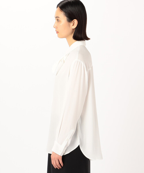 COMME CA(コムサ)の「バックサテンアムンゼン シャツ(シャツ/ブラウス・レディース・ホワイト・7号/9号/13号/11号/5号/15号)」の9枚目の写真
