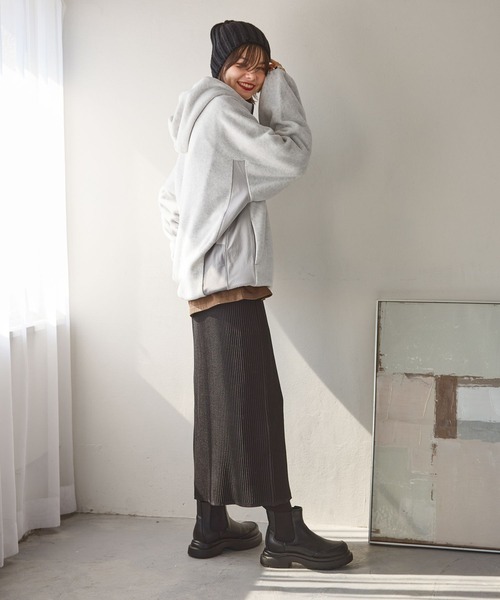 niko and...（ニコアンド）の「アソートリブニットスカート（スカート・レディース・ブラック/ブルー/ホワイト/ブラウン・LARGE/MEDIUM）」の5枚目の写真