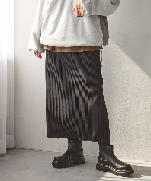 niko and...（ニコアンド）の「アソートリブニットスカート（スカート・レディース・ブラック/ブルー/ホワイト/ブラウン・LARGE/MEDIUM）」の7枚目の写真