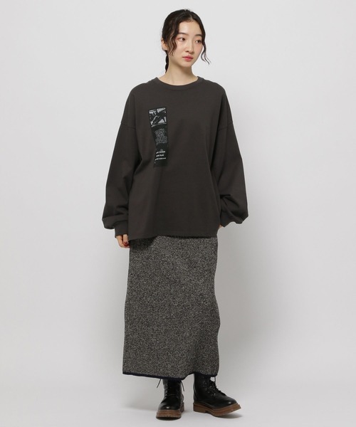 niko and...（ニコアンド）の「アソートリブニットスカート（スカート・レディース・ブラック/ブルー/ホワイト/ブラウン・LARGE/MEDIUM）」の15枚目の写真