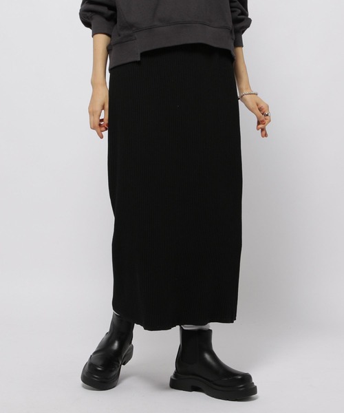 niko and...（ニコアンド）の「アソートリブニットスカート（スカート・レディース・ブラック/ブルー/ホワイト/ブラウン・LARGE/MEDIUM）」の20枚目の写真