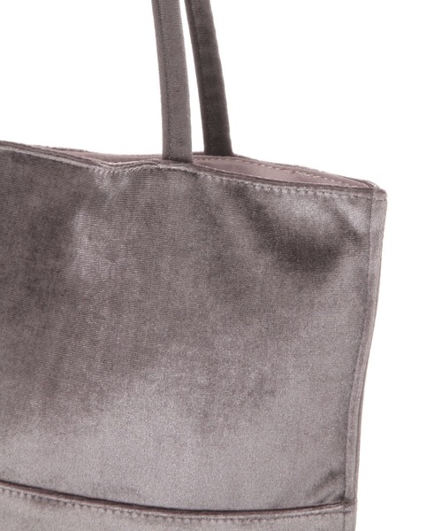 GLOBAL WORK（グローバルワーク）の「ベロアA4トートバッグ/一部店舗限定/600158（トートバッグ・レディース・ライトグレー/ベージュ/パープル系その他2/ピンク系その他/ライトブルー・FREE）」の18枚目の写真