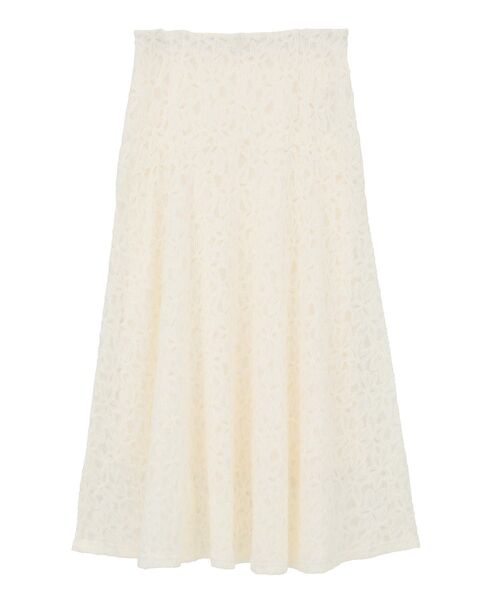 YECCA VECCA(イェッカヴェッカ)の「フラワー起毛レースマーメイドスカート(スカート・レディース・オフホワイト・FREE)」の14枚目の写真