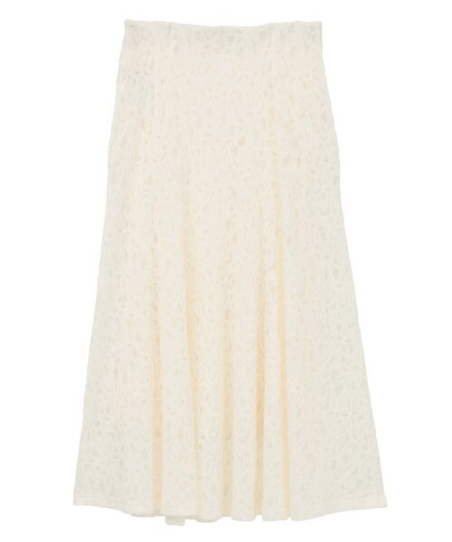 YECCA VECCA(イェッカヴェッカ)の「フラワー起毛レースマーメイドスカート(スカート・レディース・オフホワイト・FREE)」の15枚目の写真