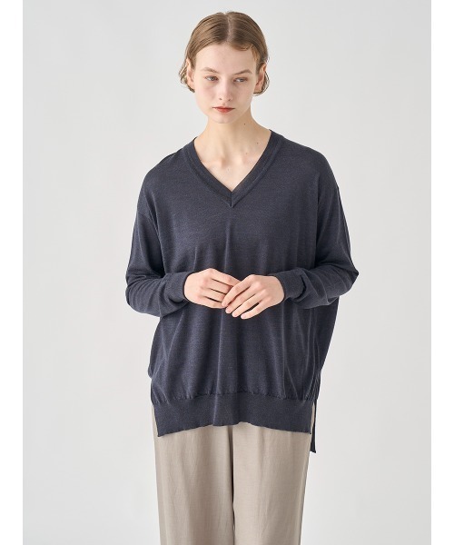 長袖 Vネックニット（ニット/セーター）｜JOHN SMEDLEY（ジョン