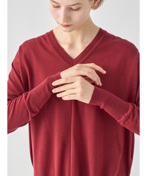 MCIジョンスメドレー　赤　メンズニット　Ｖネック MCIジョンスメドレー 赤 メンズニット Vネック MCIジョンスメドレー