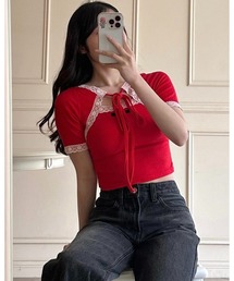 【新品未使用】epine tシャツ レッド　エピヌ　エピT épine - 【新品未使用】epine tシャツ レッド エピヌ エピTの通販 by