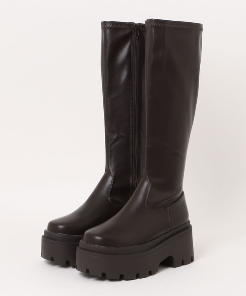 apres jour(アプレジュール)の「ロングブーツ(ブーツ・レディース・ダークブラウン/ブラック・LARGE/MEDIUM/X-LARGE/SMALL)」の8枚目の写真