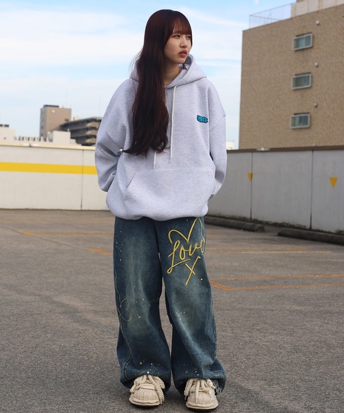 ATMARK（アットマーク）の「《フリーサイズ　/　UNISEX　》ATMARK×DAI NEWJACKコラボ　復刻　イラストグラフィック　バックプリント　プルパーカー（パーカー・レディース・ホワイト/ブラウン/ブラック・FREE）」の17枚目の写真
