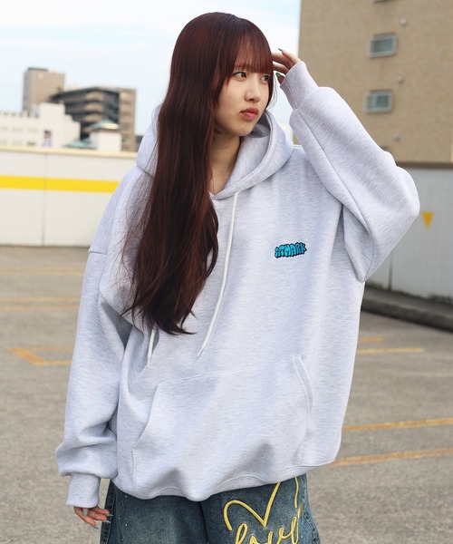 ATMARK（アットマーク）の「《フリーサイズ　/　UNISEX　》ATMARK×DAI NEWJACKコラボ　復刻　イラストグラフィック　バックプリント　プルパーカー（パーカー・レディース・ホワイト/ブラウン/ブラック・FREE）」の18枚目の写真