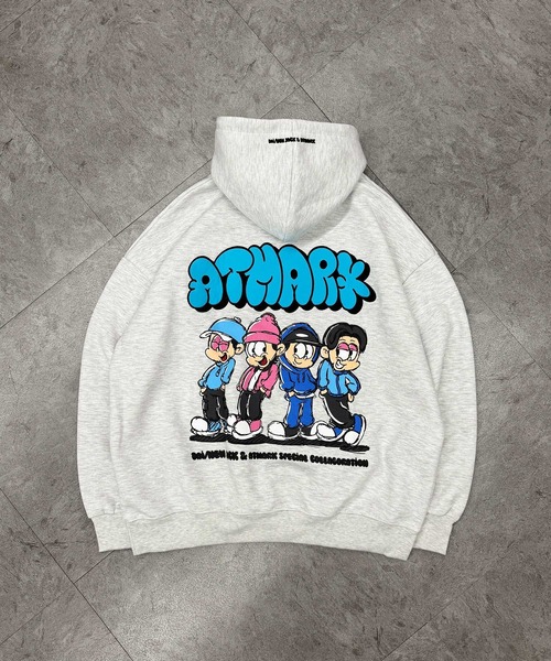 ATMARK（アットマーク）の「《フリーサイズ　/　UNISEX　》ATMARK×DAI NEWJACKコラボ　復刻　イラストグラフィック　バックプリント　プルパーカー（パーカー・レディース・ホワイト/ブラウン/ブラック・FREE）」の21枚目の写真