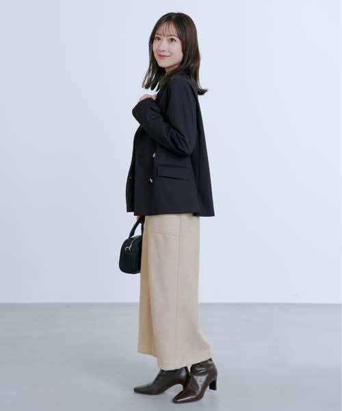 コヒナ cohina ゴールドボタン　ダブルジャケット　テーラードジャケット セール】ゴールドボタンダブルジャケット 【低身長・小柄女性