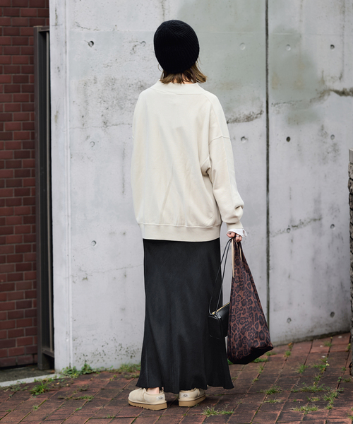 FRAMeWORK（フレームワーク）の「≪追加≫シルキーキュプラバイアススカート 2（スカート・レディース・ブラウン/ホワイト系その他/ブラック・38/36/40）」の6枚目の写真