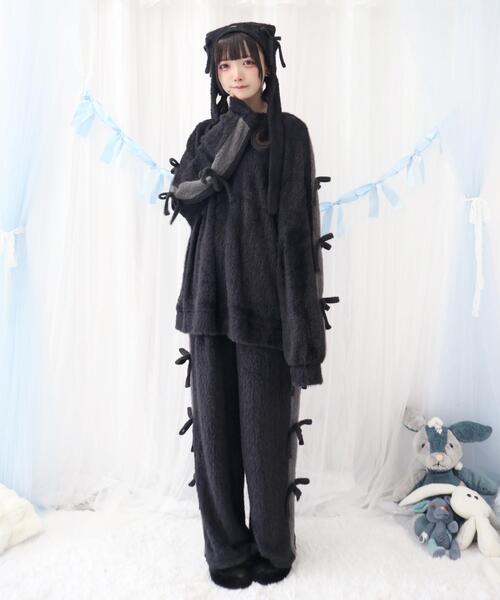Whinny（ホワイニー）の「Whinny/《セットアップ可能♪》ゆるもちリボンパンティー（その他パンツ・レディース・ホワイト/サックスブルー/ブラック・FREE）」の12枚目の写真