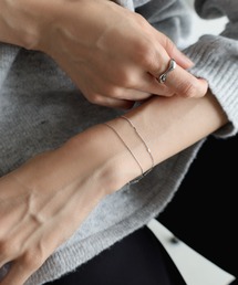 evernavy（エバーネイビー）の「【金属アレルギー対応/サージカルステンレス】極細チェーンブレスレット（ブレスレット）」