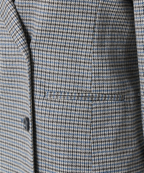 NARACAMICIE(ナラカミーチェ)の「【NARACAMICIE】【セットアップ対応】チェックダブルブレストジャケット(ダウンジャケット/コート・レディース・ブラウン/グレー・L/M)」の8枚目の写真