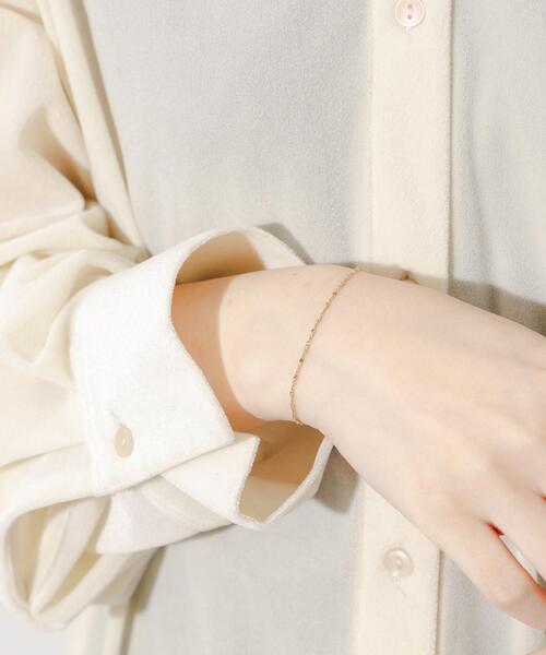 SMELLY（スメリー）の「ステンレススクリューチェーンブレスレット（ブレスレット・レディース・ゴールド・-）」の4枚目の写真