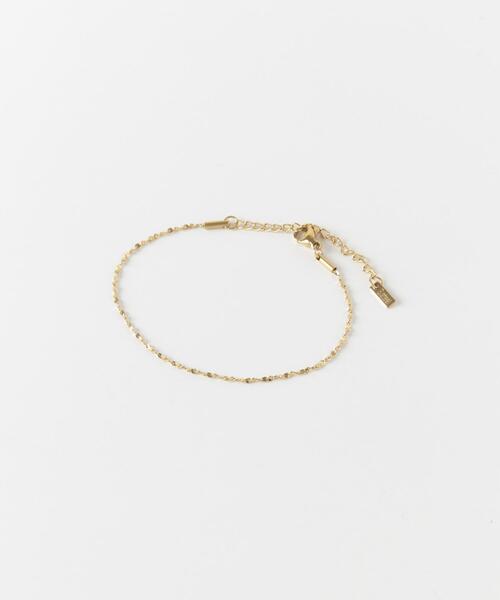 SMELLY（スメリー）の「ステンレススクリューチェーンブレスレット（ブレスレット・レディース・ゴールド・-）」の6枚目の写真