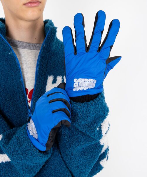 HYSTERIC GLAMOUR（ヒステリックグラマー）の「FLAME LOGO グローブ（手袋・メンズ・ブルー/ブラック/レッド・FREE）」の6枚目の写真