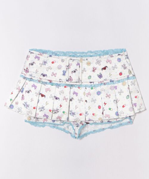 L.H.P(エルエイチピー)の「CFIERCE/フィアス/STICKER PLATED SKIRT(スカート・レディース・ホワイト・S)」の5枚目の写真