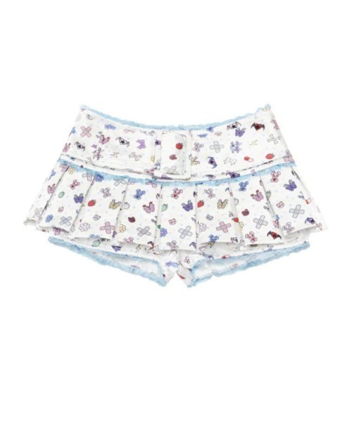 L.H.P(エルエイチピー)の「CFIERCE/フィアス/STICKER PLATED SKIRT(スカート・レディース・ホワイト・S)」の2枚目の写真